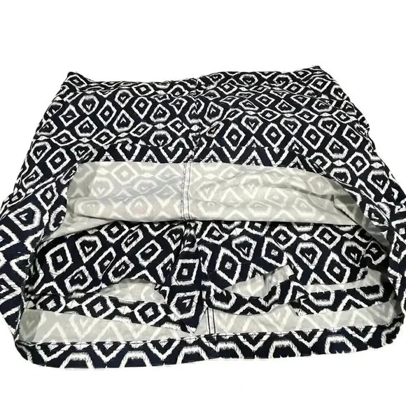 Karen‎ Scott Navy Print Skort Size 14 - Picture 2 of 6